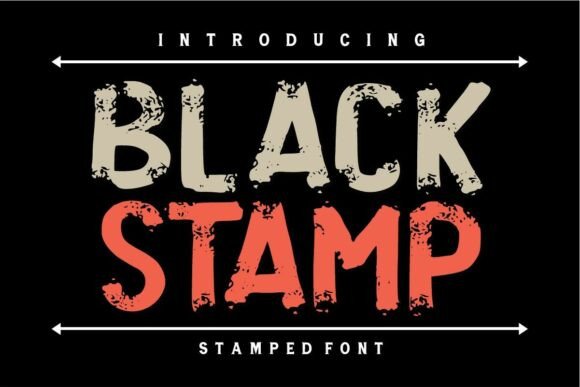 Black Stamp: Command Attention with Raw, Vintage Power