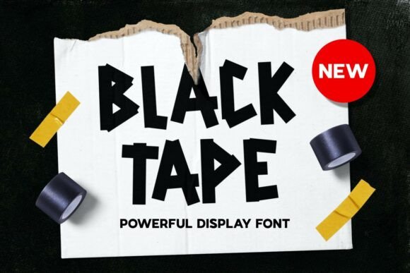 Blacktape: The Edgy Display Font for Bold Design