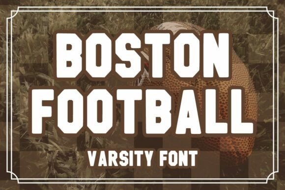 Bostonfootball Regular: The Varsity Font for Bold Design