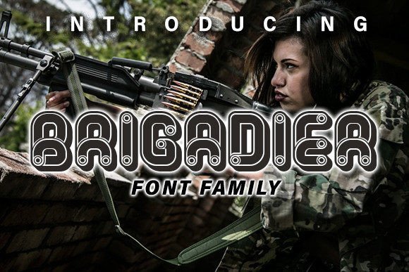 Brigadier Font: Bold Typography for Modern Branding