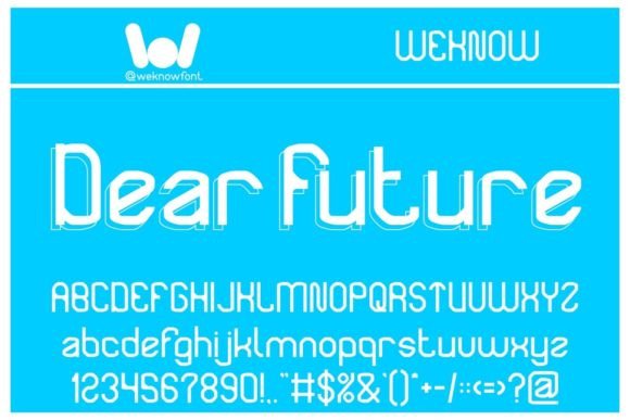 Dear Future: A Techno-Sci-Fi Typeface for Bold Statements