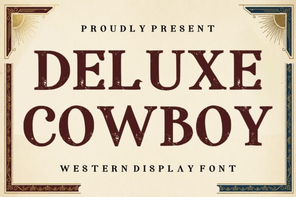 Deluxe Cowboy: The Rugged Western Font for Authentic Designs