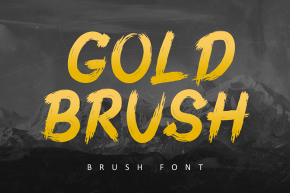 Gold Brush: A Bold Display Font for High-Impact Design