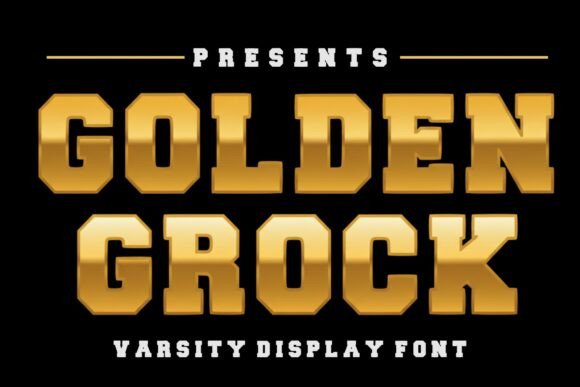 Golden Grock: A Bold Choice for Varsity-Style Branding