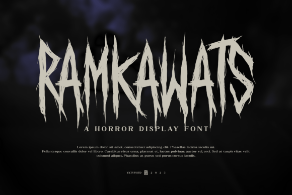Ramkawats: A Bold Typeface for Horror & Beyond