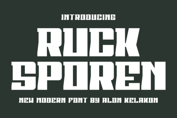 Ruck Sporen: A Modern Typeface for Impactful Design