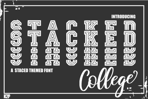 Stacked College: The Display Font with Serious Attitude