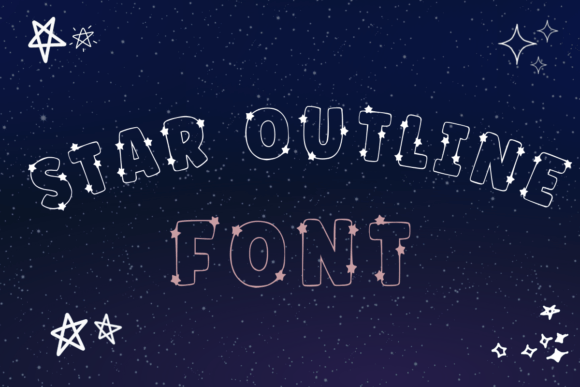 Star Outline: A Playful Display Font for Creative Projects