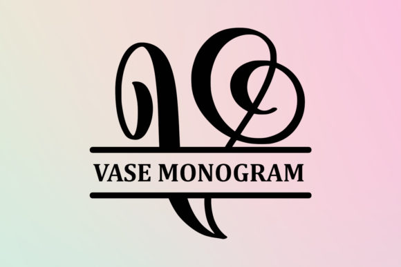 Styling Your Crafts with the Vase Monogram Typeface