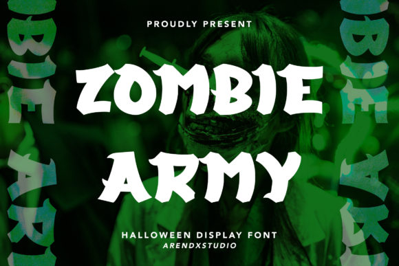 Zombie Army: The Bold Display Font for Modern Projects